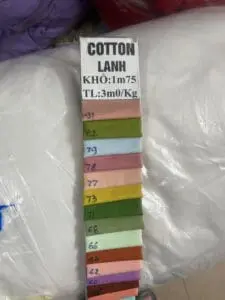 Vải thun cotton lạnh