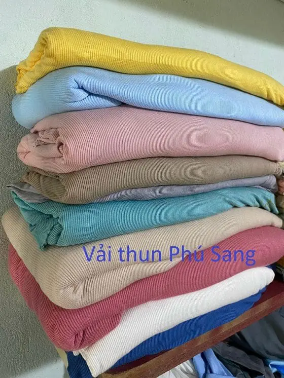 Vải Thun Gân Mua Ở Đâu? Xem Mẫu, Màu Và Giá Sỉ – Vải Thun Phú Sang
