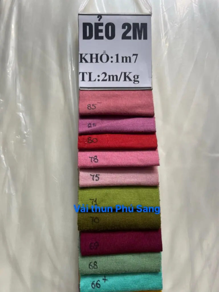 Vải thun dẻo dày - Co giãn 4 chiều 9 Vải thun dẻo dày 2m0