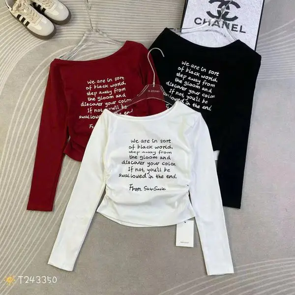 Chọn vải thun may áo trễ vai tay dài 3 Vải thun may áo thun trễ vai tay dài