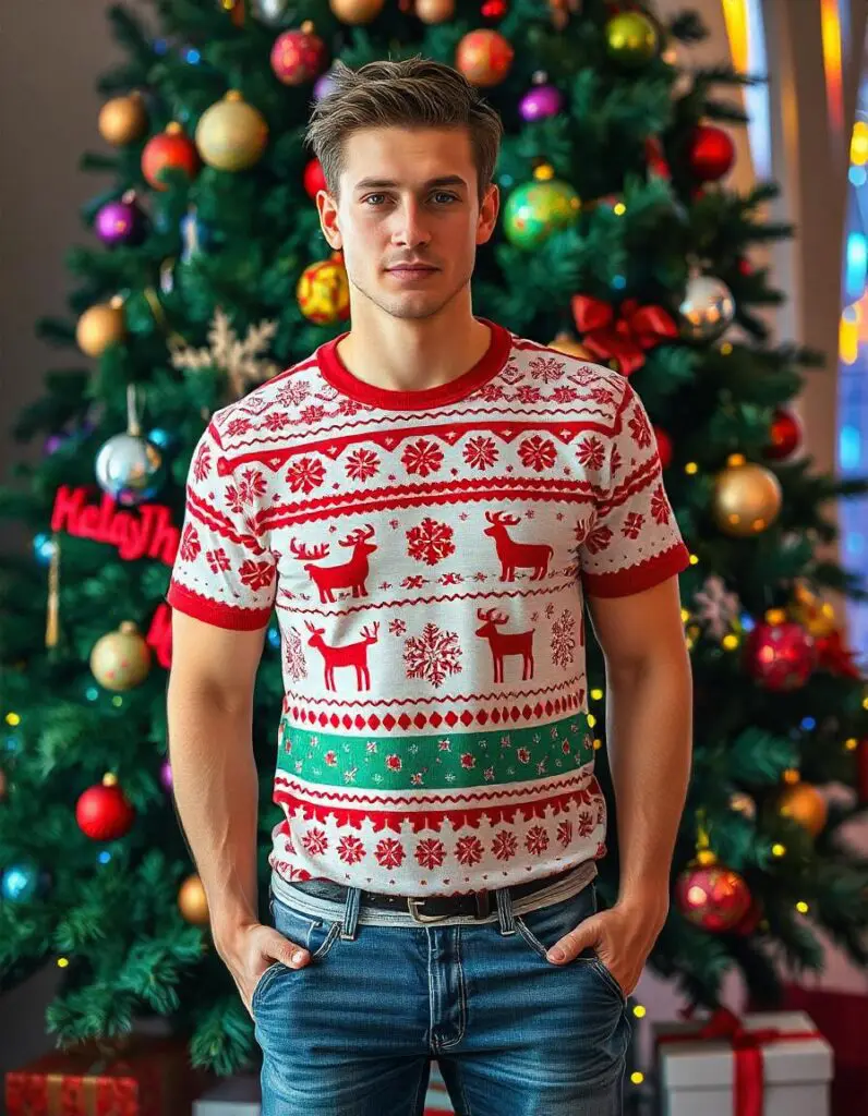 Vải Thun Họa Tiết Noel – Xu Hướng Thời Trang Mùa Giáng Sinh 3 vải thun họa tiết noel