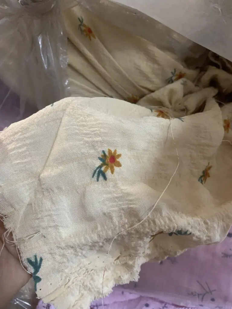 Vải đũi xốp hoa
