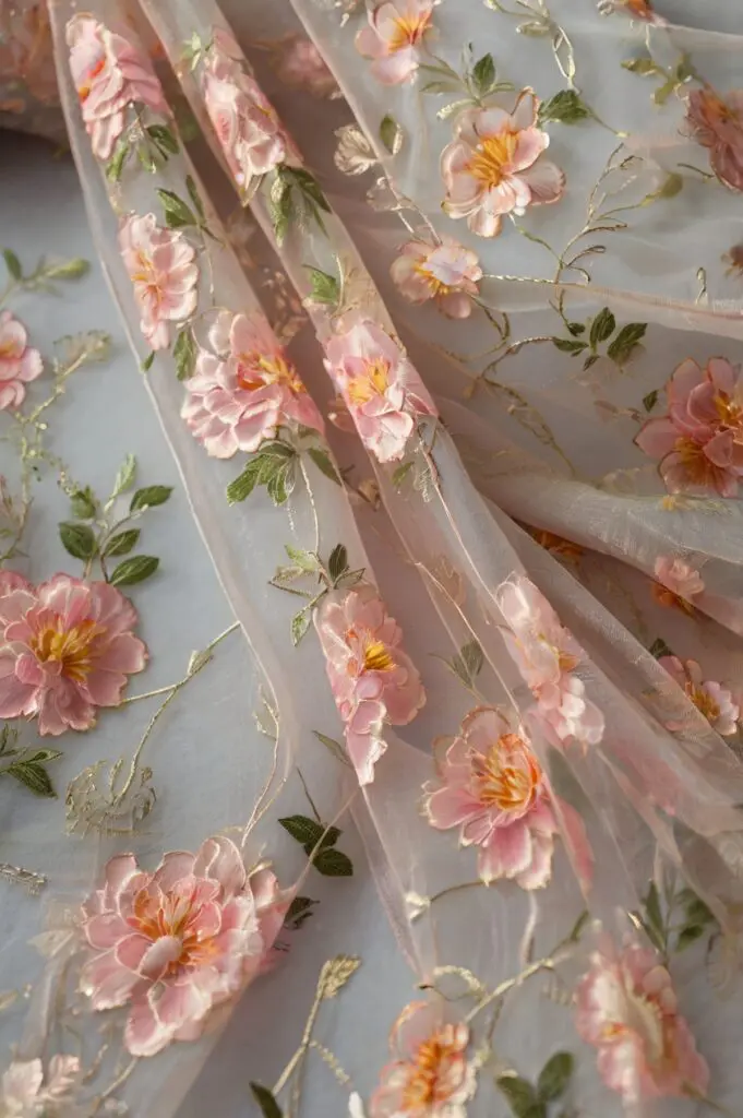 Vải tơ sống Organza là gì? Đặc điểm và ứng dụng 2 Vải tơ sống Organza là gì ?