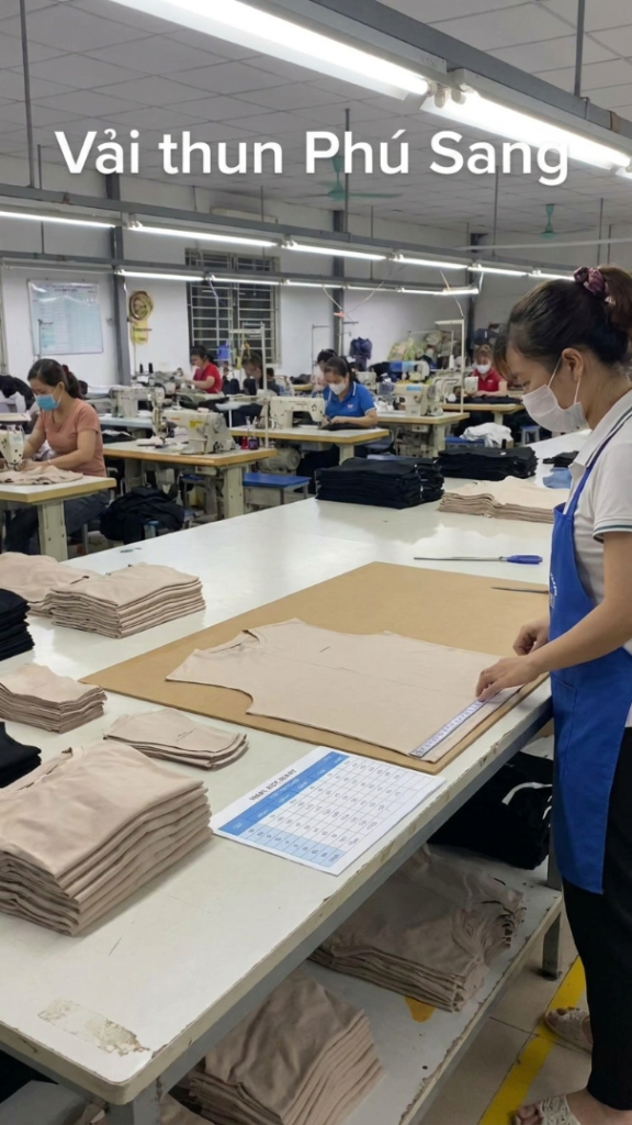 Vải thun may theo Size