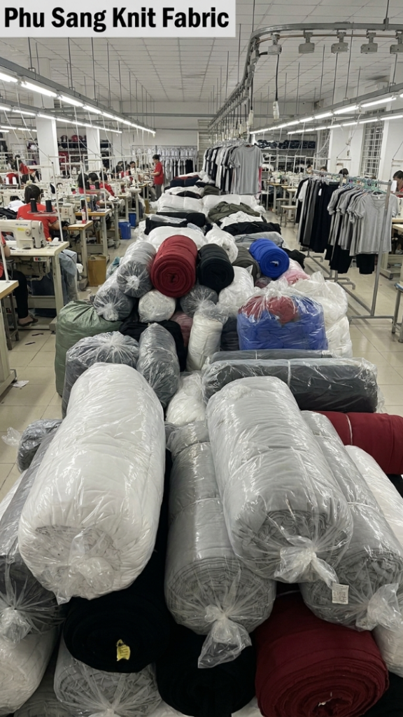 So sánh vải thun cotton, CVC và Tici khi mua số lượng lớn 2 Vai thun Phu Sang - Tai Xuong