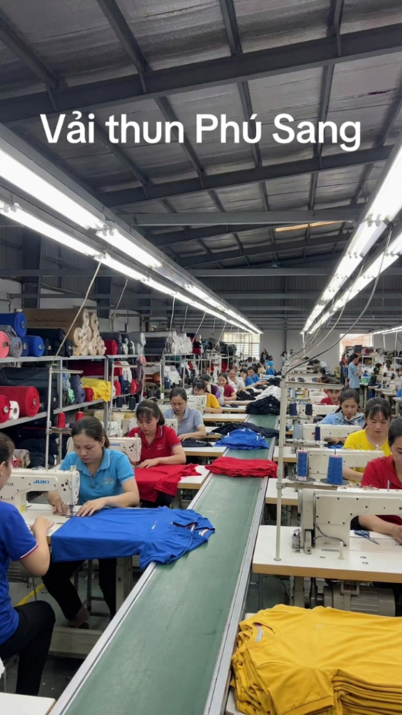 Vải thun mè hay thun lạnh: Loại nào may áo thể thao? 1 Vai thun Phu Sang - Tai Xuong