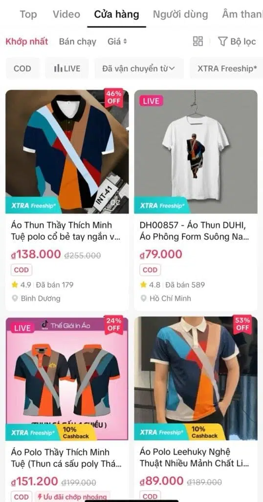 Vải thun, áo,... đu theo trend thầy thích minh tuệ
