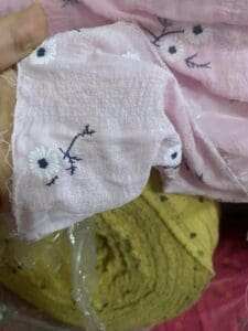 Vải đũi xốp hoa