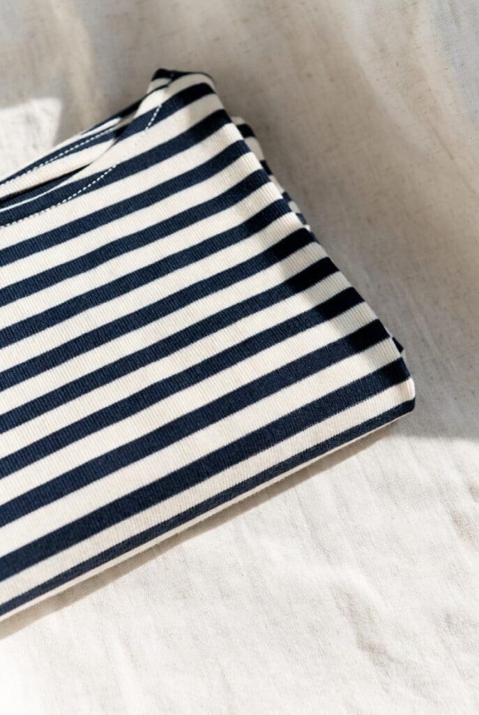 Vải thun sọc cầm màu
