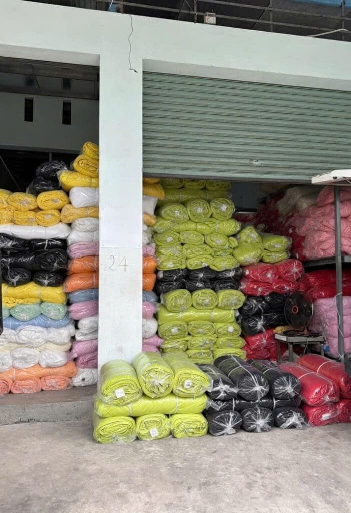 Vải thun Cá Sấu mè
