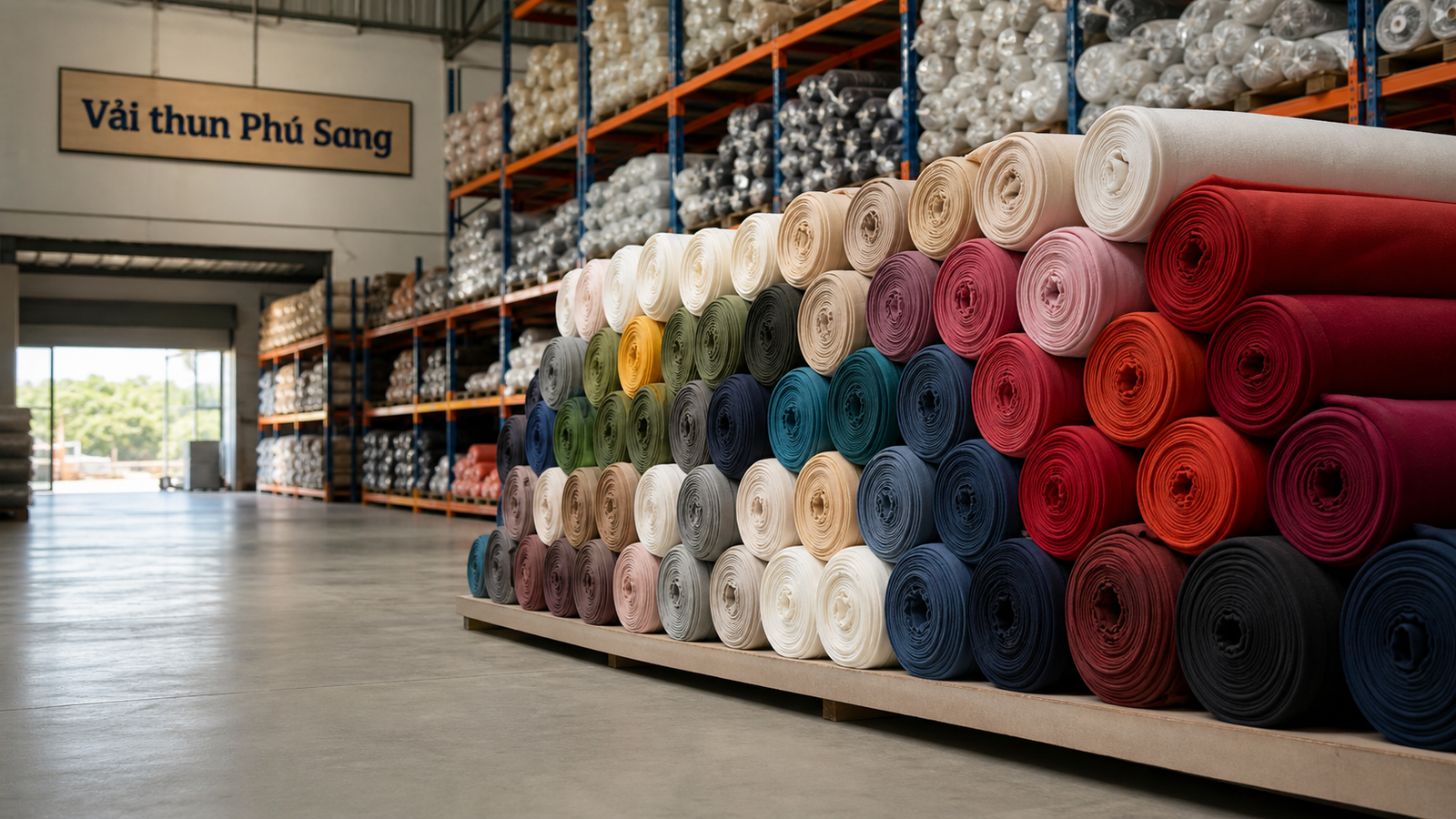 Vải cotton 100% giá sỉ Phú Sang