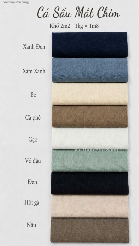 Vải thun Cá Sấu mắt chim