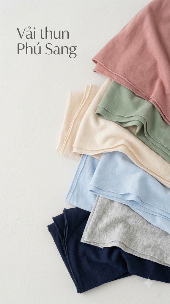 Có cần xả vải thun trước khi cắt? Cách kiểm tra độ ổn định cho xưởng may 4 Vai thun Phu Sang - C Cc C E E D Ffae D