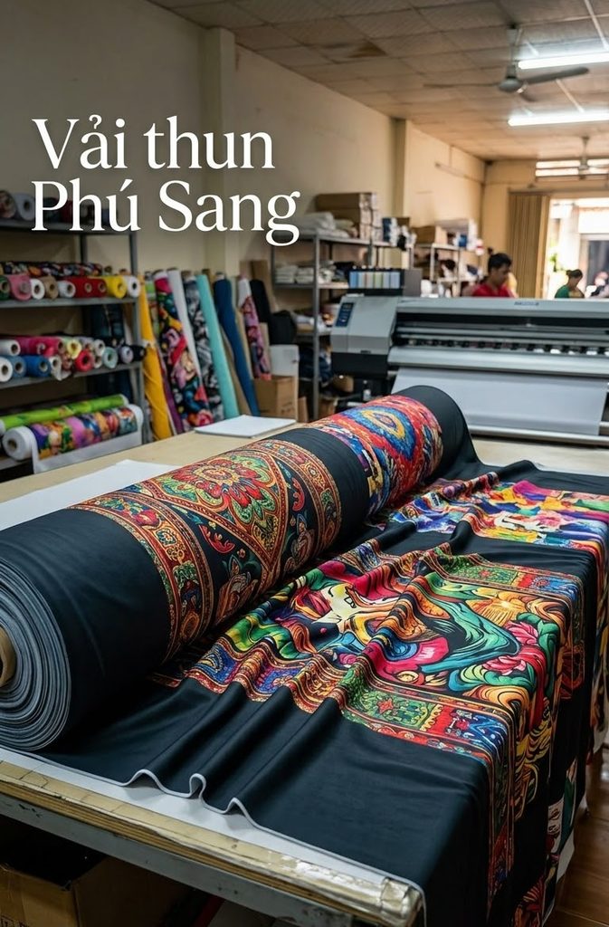 vải thun in DTF